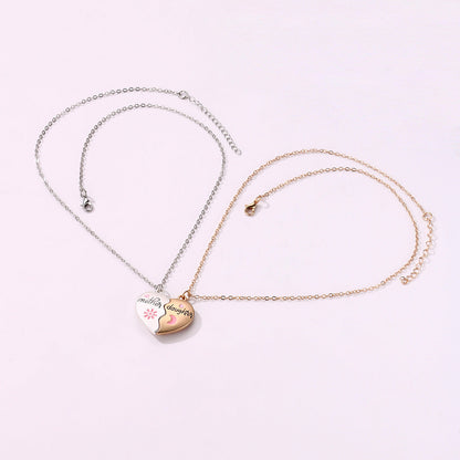 Mother Daughter Bond Necklace Set